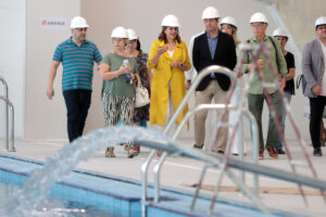 Obras del polideportivo de Nou Moles